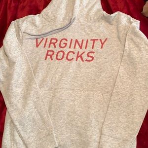 Virginity Rocks hooded sweatshirt